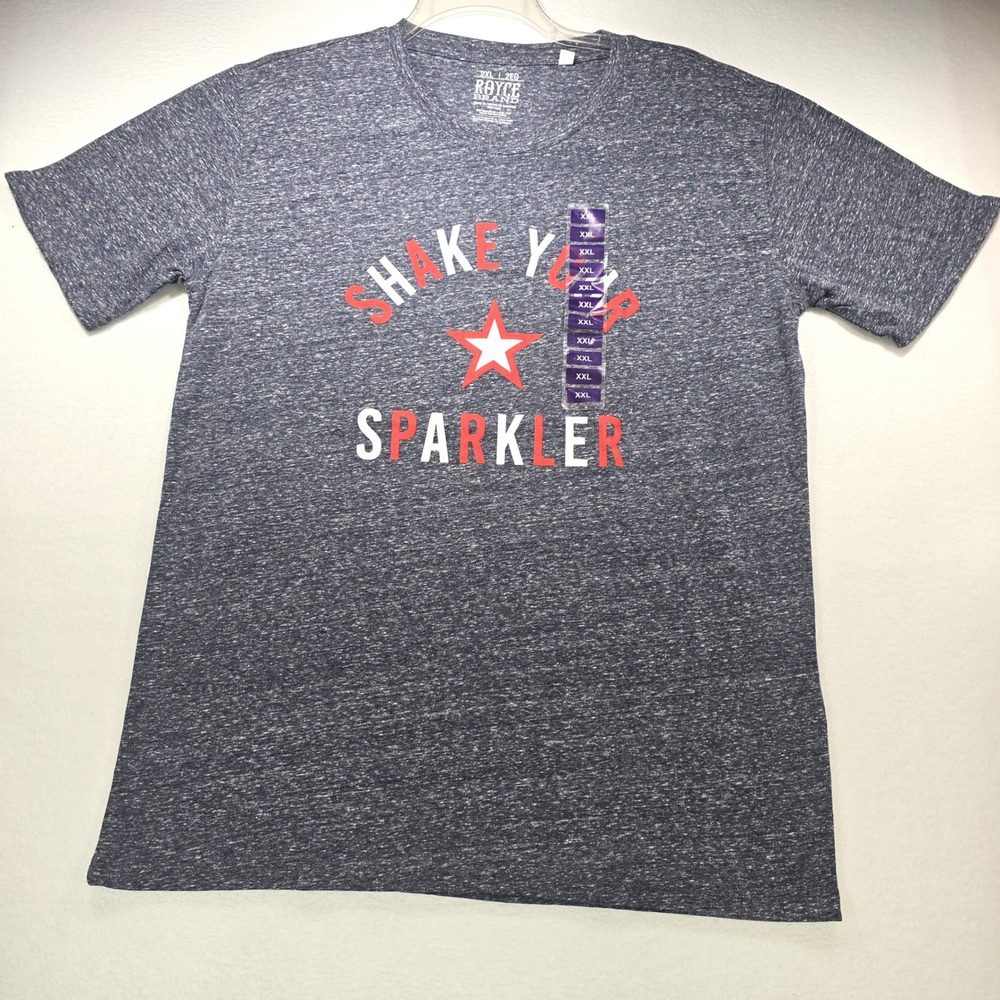 Lot of 3 Patriotic T-Shirts NWT XXL American Mama USA Shake Your Sparkler Blue - Picture 5 of 9